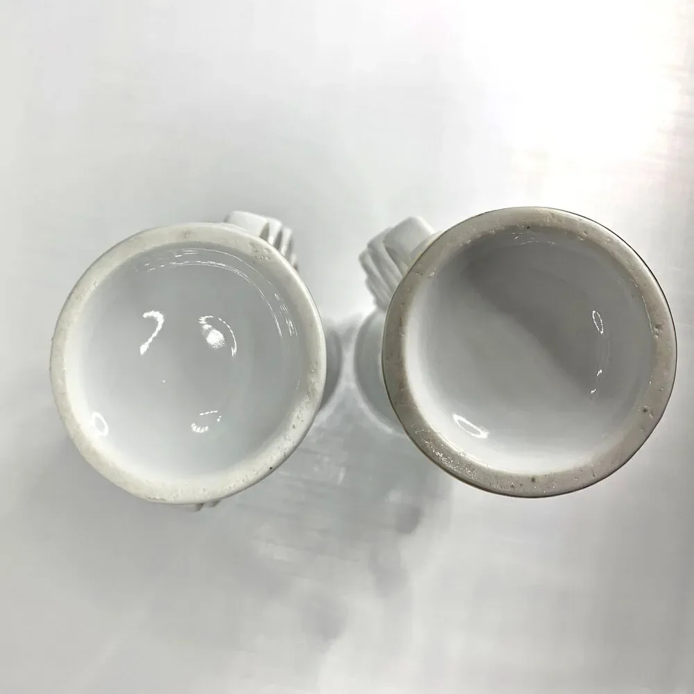 Vintage 1950s Cottagecore Porcelain Vases Shabby Decor Feminine Roses Set of 2